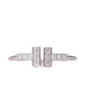 Tiffany & Co. 18k white gold Diamond Wire Ring